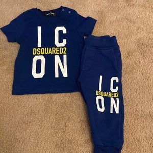 Size 12 months Blue 2piece set